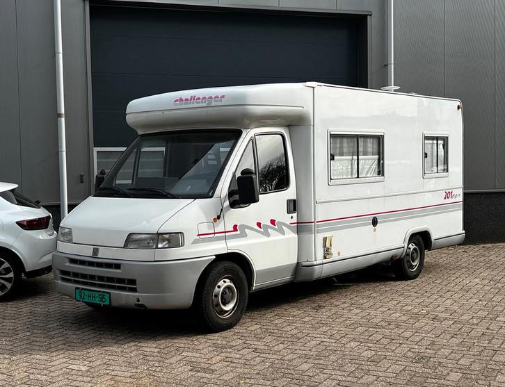 Fiat Ducato Dethleffs Challenger 201 bj.1998 Douche|Wc|Tv|Ma, Caravans en Kamperen, Campers, Bedrijf, tot en met 4, Half-integraal