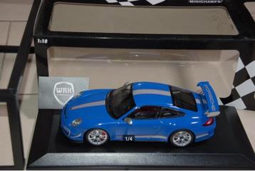 SALE !! PORSCHE 911 GT3 RS 4.0 blue Minichamps zie info WRH beschikbaar voor biedingen