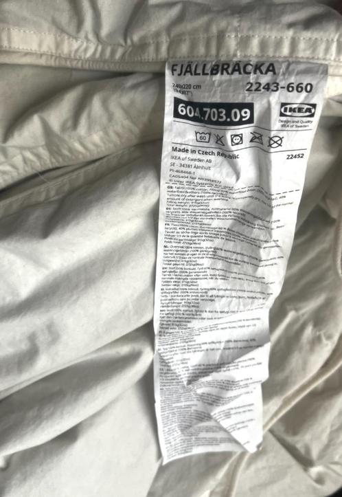 IKEA FJÄLLBRÄCKA FJALLBRACKA 240 220cm dekbed duvet cover, Huis en Inrichting, Slaapkamer | Beddengoed, Gebruikt, Deken of Dekbed