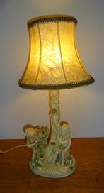 Barok stijl lamp, Huis en Inrichting, Lampen | Tafellampen, Stof, Gebruikt, Barok, 50 tot 75 cm