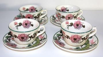 Myott Meakin, Exotic Garden kop en schotels 4x  beschikbaar voor biedingen