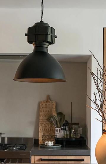 ZGAN. Grijze Industriële hanglamp 38cm, verstelbare ketting beschikbaar voor biedingen