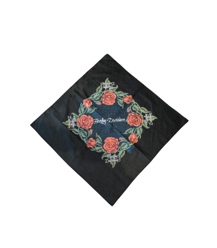 Vintage 90s 3D Emblem Harley-Davidson Bandana, Harley Davidson, Gebruiksvoorwerp, Harley Davidson, Ophalen of Verzenden