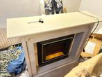 sfeerhaard met afgetimmerde schouw, Huis en Inrichting, Haarden, Ophalen, Gebruikt, Vrijstaande haard, Elektrische haard