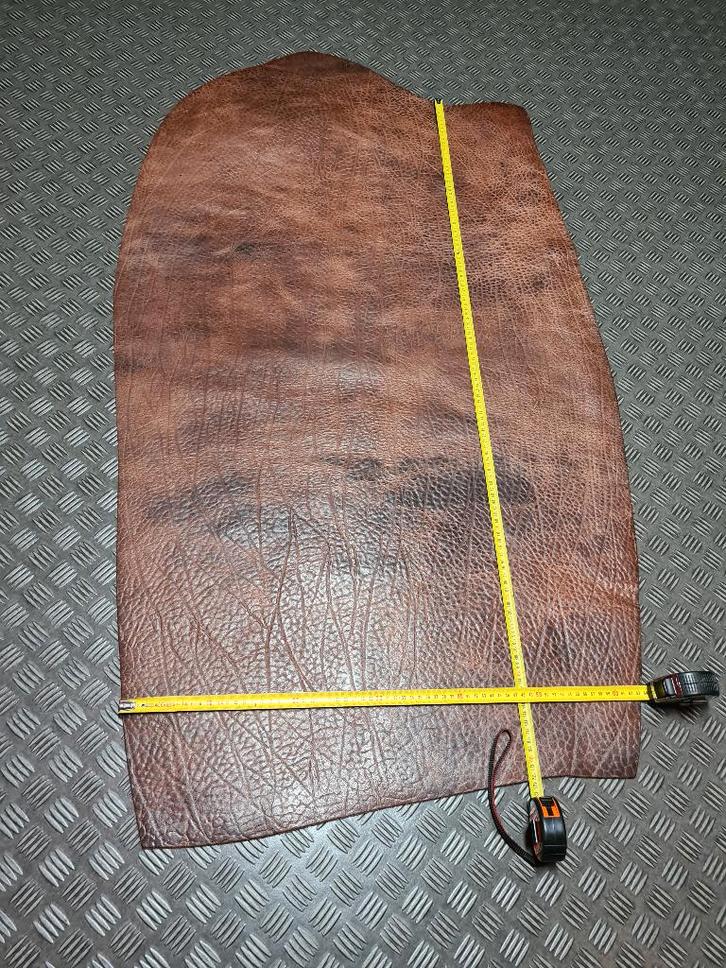 Tuig - Leer Flamed Bocote Brown(zie omschrijving!), Hobby en Vrije tijd, Stoffen en Lappen, Nieuw, Leer of Kunstleer, 30 tot 120 cm