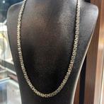 Zilveren ketting platte koningsketting 925 zilver armband, Sieraden, Tassen en Uiterlijk, Ophalen of Verzenden, Zo goed als nieuw