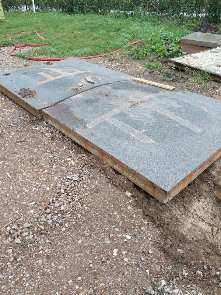 verkeersdrempel elementen set beton drempel betonplaten, Doe-het-zelf en Verbouw, Platen en Panelen, Gebruikt, Ophalen