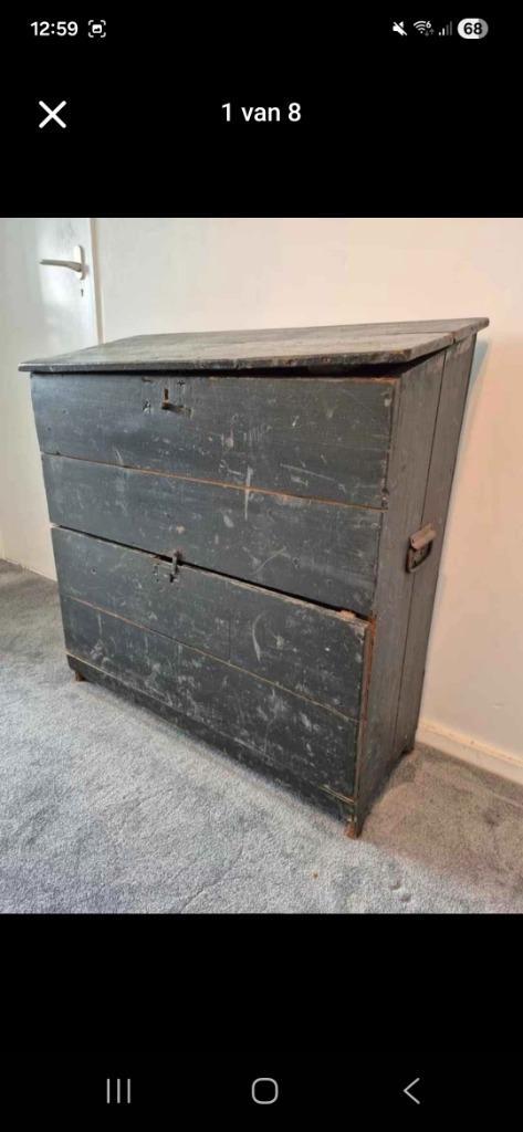 Brocante kast, Antiek en Kunst, Curiosa en Brocante, Ophalen