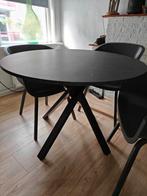 Ikea MARIEDAMM Eettafel - Zwart Marmerlook, Ophalen, Rond, Zo goed als nieuw, Modern