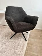 Showroom model fauteuit draibaar stoel antraciet stof, Huis en Inrichting, Fauteuils, Ophalen, 75 tot 100 cm, Zo goed als nieuw