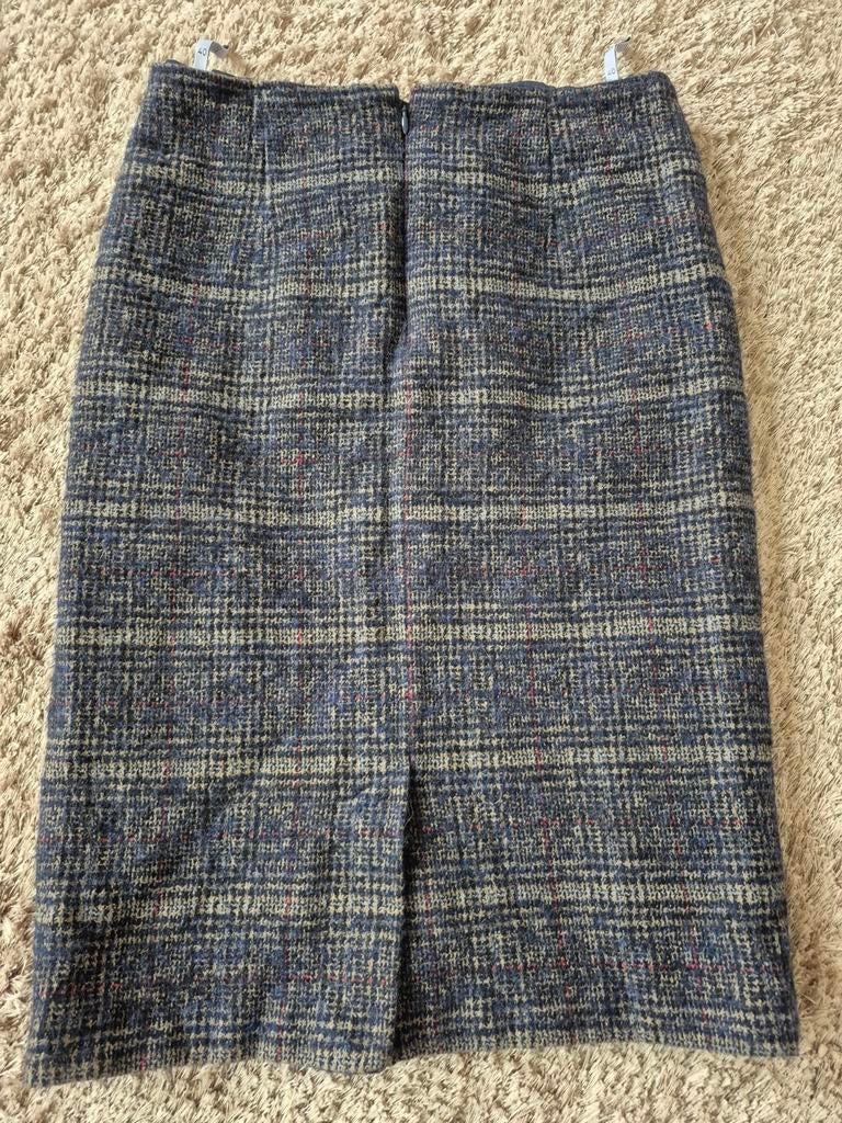 Geruite rok - blauw/grijs. Sommer mann, Maat 38/40 (M), Blauw, Ophalen of Verzenden, Knielengte