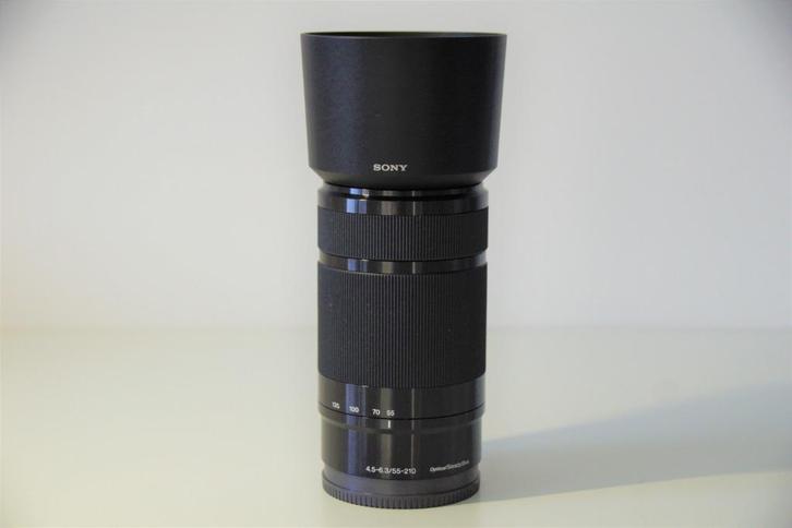 SONY ALPHA / NEX -55-210mm ZWART - TELEZOOM - F4.5-6.3, Audio, Tv en Foto, Fotografie | Lenzen en Objectieven, Zo goed als nieuw