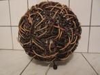 ronde lamp van takken, Huis en Inrichting, Lampen | Plafondlampen, Ophalen of Verzenden, Gebruikt, Hout
