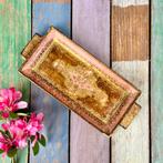 Florentijns mini dienblaadje koffie plateautje roze goud, Ophalen of Verzenden