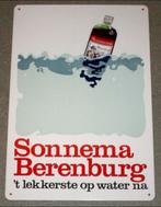 SONNEMA BERENBURG : Metalen Bord -  `t lekkerste op water na, Verzenden, Nieuw, Reclamebord