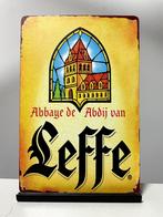 Leffe bier metalen reclamebord (Old Look), Verzamelen, Biermerken, Nieuw, Reclamebord, Plaat of Schild, Ophalen of Verzenden, Leffe