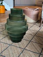 Pols Potten Steps Vaas - Groen Glas, Ophalen, 50 tot 75 cm, Groen, Glas