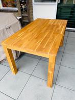 Zware massieve eettafel, 50 tot 100 cm, 100 tot 150 cm, Rechthoekig, Eikenhout