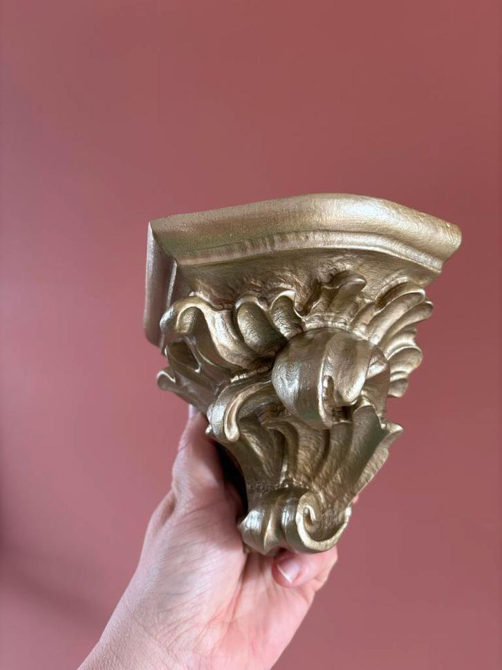 Gouden Console Wand decoratie, Huis en Inrichting, Woonaccessoires | Wanddecoraties, Gebruikt, Ophalen of Verzenden