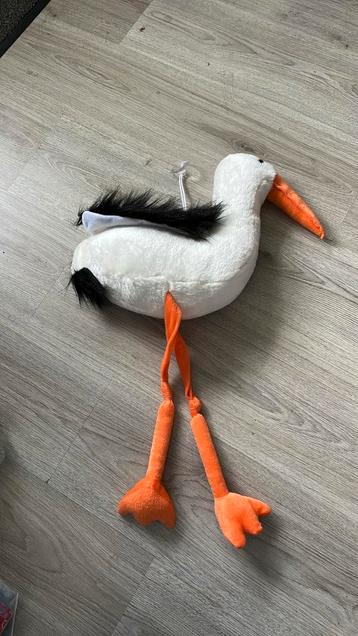 Ooievaar knuffel met zuignap beschikbaar voor biedingen