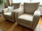 2 mooie gestoffeerde woonkamer fauteuils. licht van kleur, Ophalen, Twee, Overige kleuren, Zo goed als nieuw