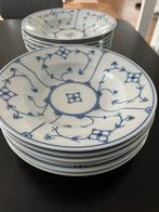 6 porseleinen diepe borden pasta/soepEisenberg DDR Saks Blau, Ophalen of Verzenden