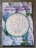 A. de Vette - Borduren op papier voor elke gelegenheid, Ophalen of Verzenden, Zo goed als nieuw, A. de Vette; J. de Vette
