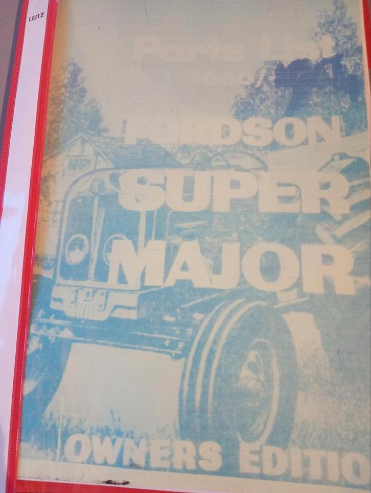 Fordson Super Major Onderdelenboek, Boeken, Techniek, Gelezen, Werktuigbouwkunde, Ophalen of Verzenden