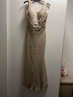 Prachtige Lautinel avondjurk - Maat XS, Beige, Ophalen of Verzenden, Zo goed als nieuw, Maat 34 (XS) of kleiner