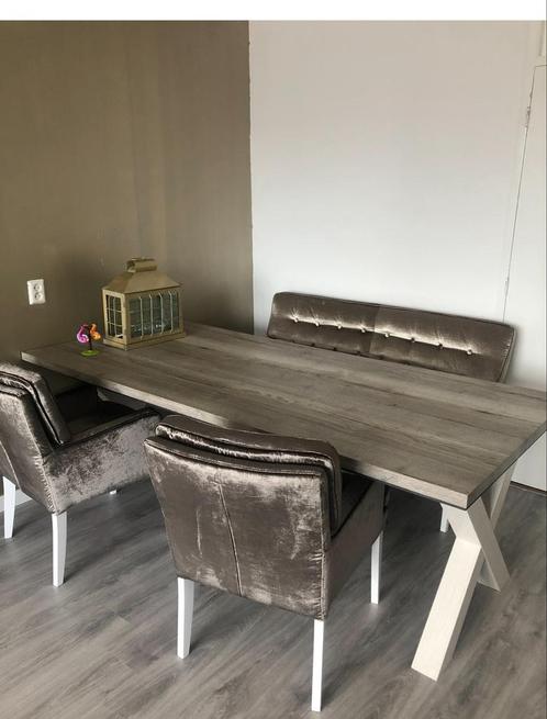 Eetset van Zitmaxx, Huis en Inrichting, Tafels | Eettafels, Zo goed als nieuw, 200 cm of meer, 50 tot 100 cm, Vijf personen of meer