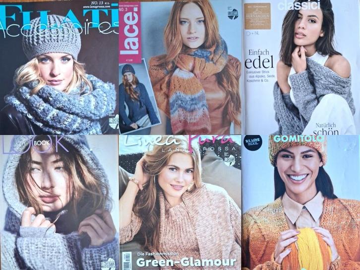 Lana grossa Brei bladen keuze uit 6, Hobby en Vrije tijd, Breien en Haken, Zo goed als nieuw, Breien, Patroon of Boek, Verzenden