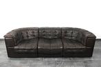 De Sede DS11 driezits in chocolade bruin leer, Huis en Inrichting, Banken | Bankstellen, Gebruikt, Minder dan 75 cm, Midcentury, design, vintage, contemporary