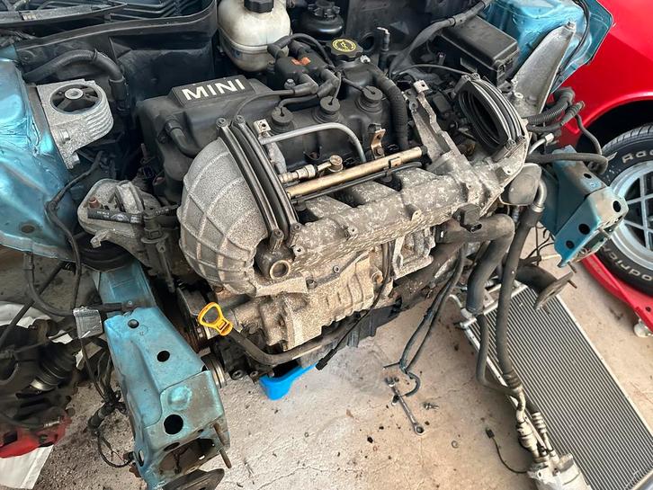 Mini Cooper S R53 Motorblok met Supercharger & Bak, Auto-onderdelen, Motor en Toebehoren, Mini, Gebruikt, Ophalen