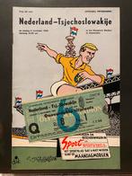 Ned-Tsjecho 1966 Programma + Ticket, Cruyff rode kaart, Verzamelen, Ophalen of Verzenden, Gebruikt, Ajax, Boek of Tijdschrift
