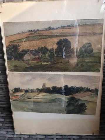 Aquarel Landschappen - Dubbel Gezicht beschikbaar voor biedingen