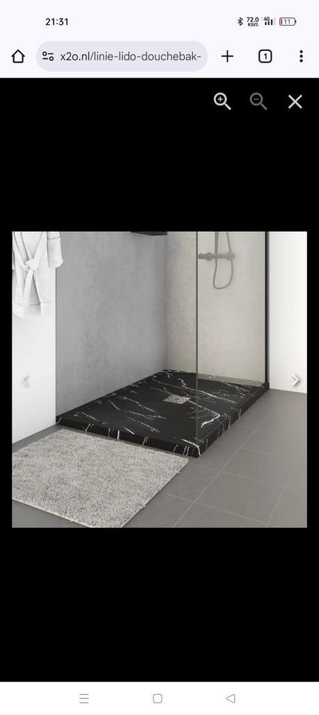 Nieuwe douchebak, Doe-het-zelf en Verbouw, Sanitair, Nieuw, Douche, Steen, Ophalen