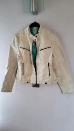 Gipsy leren jas wit - maat L, Kleding | Dames, Gipsy, Wit, Maat 42/44 (L), Ophalen of Verzenden