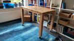 Teakhouten tafel 140 x 80 x 90 (b x d x h), Huis en Inrichting, Tafels | Eettafels, Ophalen, 100 tot 150 cm, Teakhout, 50 tot 100 cm