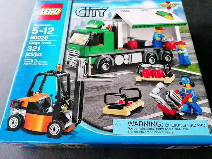 Lego city set 60020 - Vrachtwagen en heftruck, laden/lossen., Kinderen en Baby's, Speelgoed | Duplo en Lego, Gebruikt, Lego, Complete set