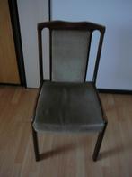ouderwetse stoel (donker hout), Huis en Inrichting, Stoelen, Ophalen, Gebruikt, Bruin, Eén