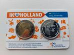 2 euro ik hou van Holland Kinderdijk met zilveren penning., Ophalen of Verzenden, Euro's, Setje, Zilver
