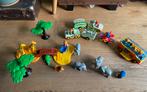 Playmobil 123 safaripark, bouwvakker, dierenverzorger, Ophalen of Verzenden, Zo goed als nieuw, Complete set