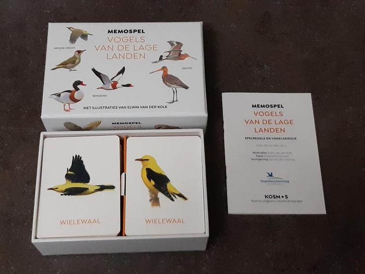 Memory vogelbescherming vogels van de lage landen nieuwstaat, Hobby en Vrije tijd, Gezelschapsspellen | Overige, Zo goed als nieuw