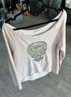 Transfer , off shoulder trui, licht roze , pailletten , 40., Transfer, Ophalen of Verzenden, Gedragen