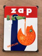 ZAP frisdrank emaille reclamebord, Ophalen of Verzenden, Gebruikt, Reclamebord