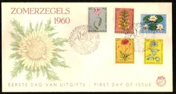 Nederland FDC E43 Zonder Adres, Zomerzegels Bloemen 1960 beschikbaar voor biedingen
