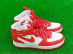 Nike Air Force 1 Mid Rood Wit Maat 41, Verzenden, Nike, Sneakers of Gympen, Gedragen