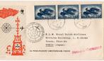 Luchtpost  FDC  Ned  KLM  1958, Postzegels en Munten, Brieven en Enveloppen | Nederland, Envelop, Ophalen of Verzenden