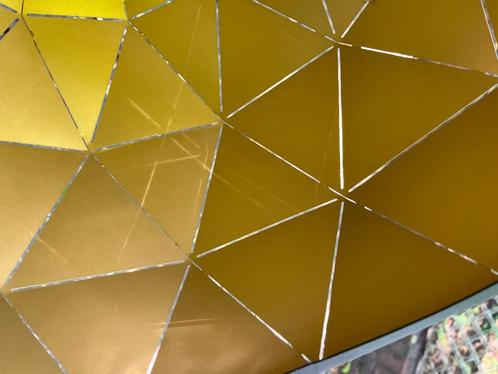 Hanglamp geometrisch Kaleidoscope, Huis en Inrichting, Lampen | Hanglampen, Gebruikt, Minder dan 50 cm, Metaal, Ophalen
