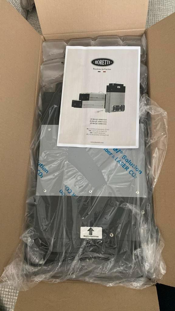 Plasmafilter Boretti Quadro 600 NIEUW, Witgoed en Apparatuur, Kookplaten, Nieuw, Inbouw, Inductie, 4 kookzones, Ophalen